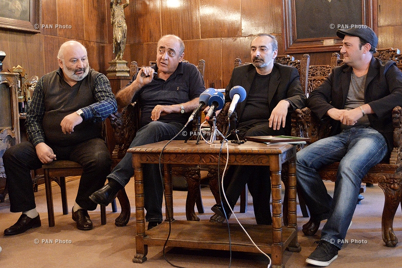 Press conference of actors Tigran Gasparyan, Armen Marutyan and Albert Safaryan