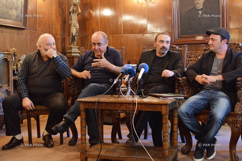 Press conference of actors Tigran Gasparyan, Armen Marutyan and Albert Safaryan