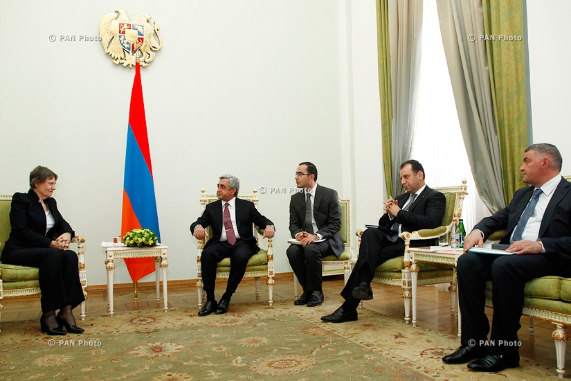 Президент Армении Серж Саргсян принял руководителя Программы развития ООН Хелен Кларк