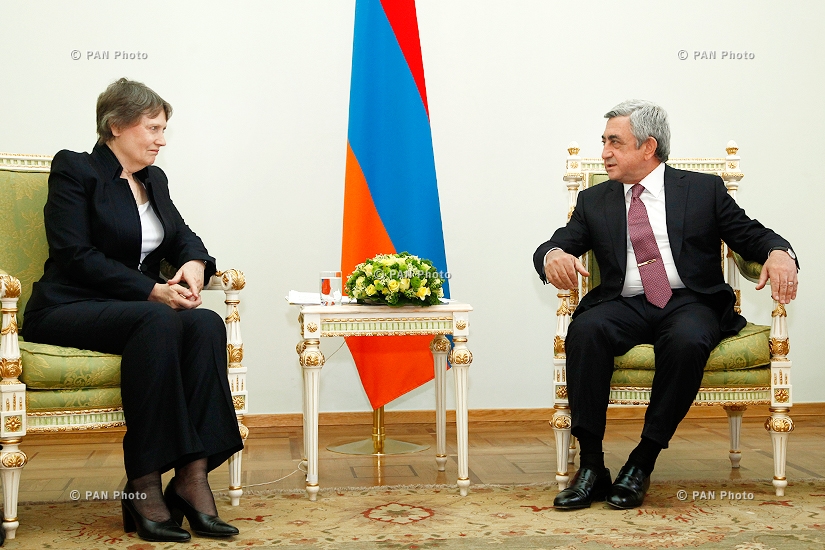 President Serzh Sargsyan meets UNDP Administrator Helen Clark