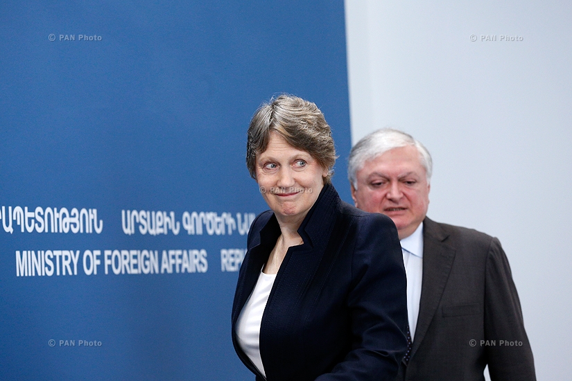Press conference of UNDP Administrator Helen Clark and Armenian Foreign Minister Edward Nalbandian