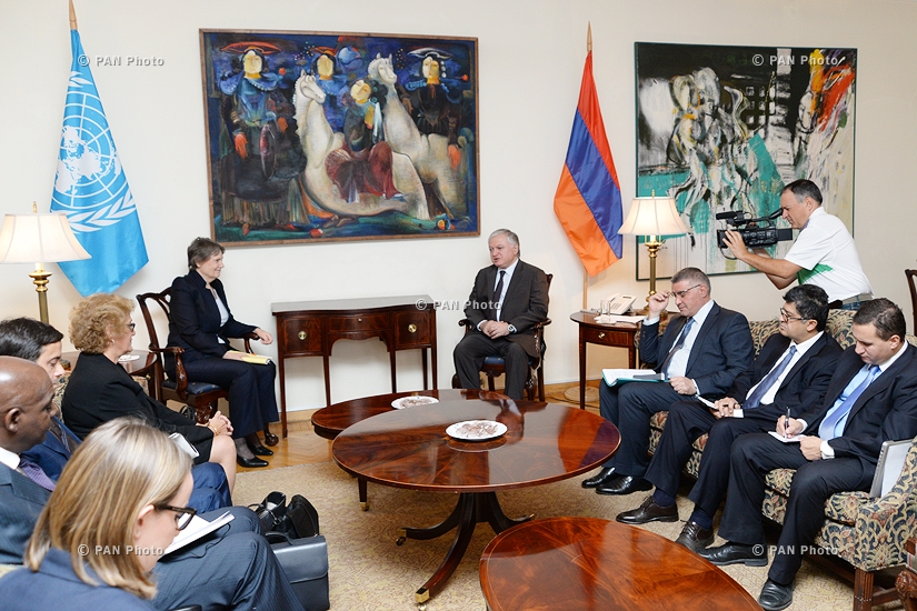 Armenian Foreign Minister Edward Nalbandian meets UNDP Administrator Helen Clark 