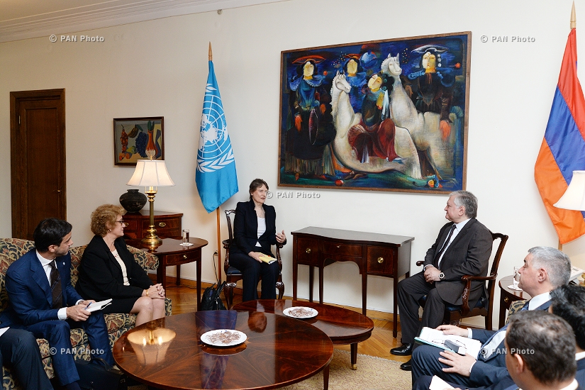 Министр иностранных дел Армении Эдвард Налбандян принял ркуоводителя Программы развития ООН Хелен Кларл 