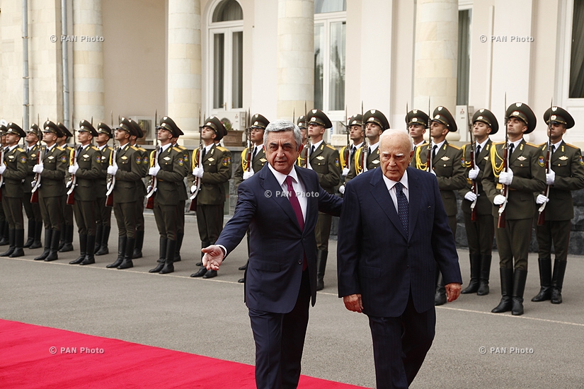 Welcoming ceremony for President of Greece President Karolos Papoulias