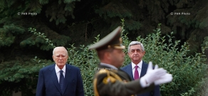 Официальная церемония встречи президента Греции Каролоса Папульяса