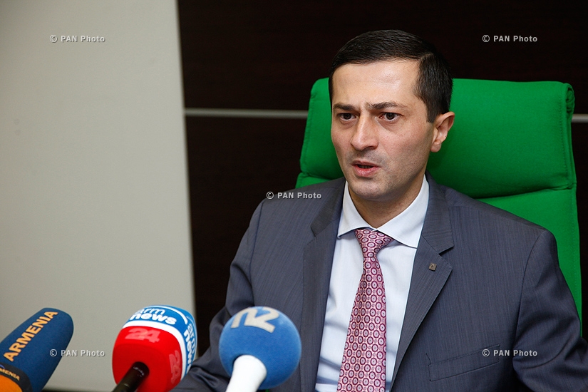 Press conference of Arman Barseghyan, Retail Banking Director of  Ameriabank CJSC