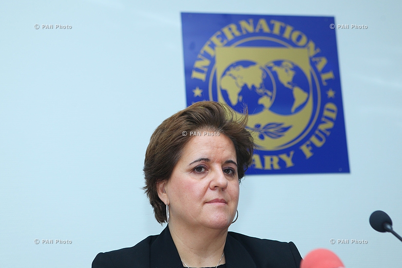 Пресс-конференция представителя МВФ в Армении Терезы Дабан Санчес и руководителя армянской миссии МВФ Марка Хортона