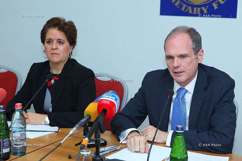 Press conference of IMF Resident Representative in Armenia Teresa Daban Sanchez and IMF Mission Chief to Armenia Mark Horton