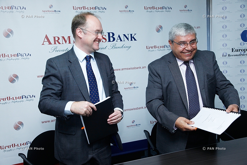 Армсвисбанк и EBRD подписали кредитное соглашение на $5 млн на финансирование МСБ