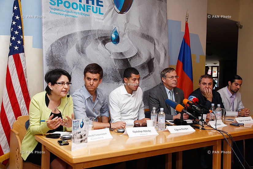 Press conference on premiere of the play ‘Water by the Spoonful’ 