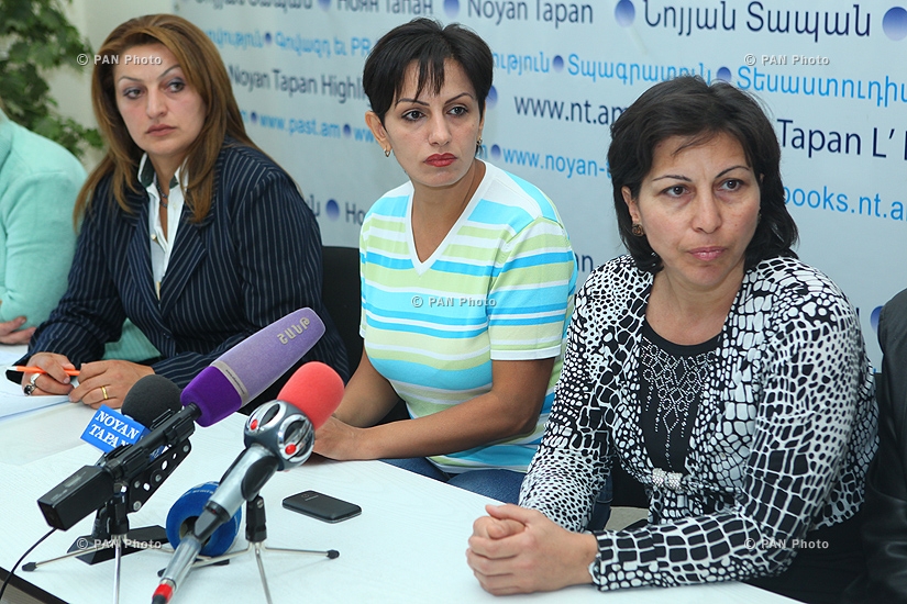 Пресс-конференция жены и сына Шанта Арутюняна и родственников других заключенных