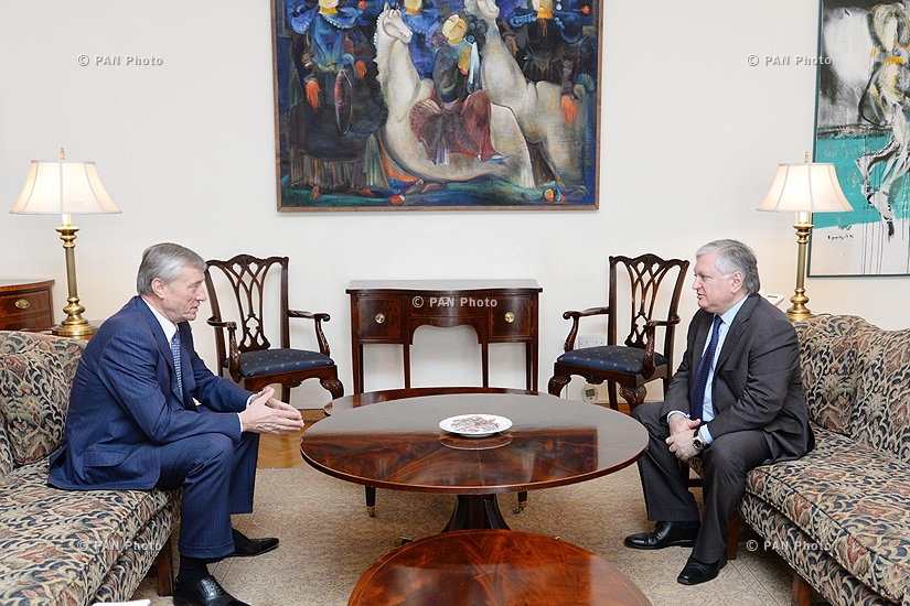 Министр иностранных дел Армении Эдвард Налбандян принял Генерального секретаря ОДКБ Николая Бордюжу