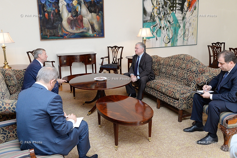 Министр иностранных дел Армении Эдвард Налбандян принял Генерального секретаря ОДКБ Николая Бордюжу