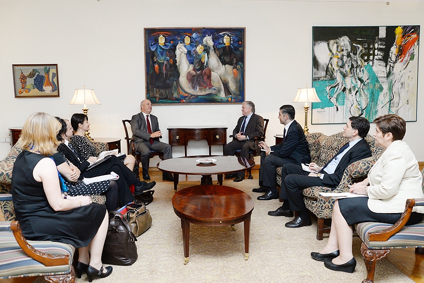 Armenian Foreign Minister Edward Nalbandyan receives Human rights commissioner Nils Muižnieks