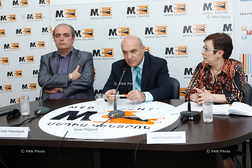 Press conference of the head of Gyumri-based Journalists Club Asbarez Levon Barseghyan and the chairman of Committee for Protection of Freedom of Speech Ashot Melikyan