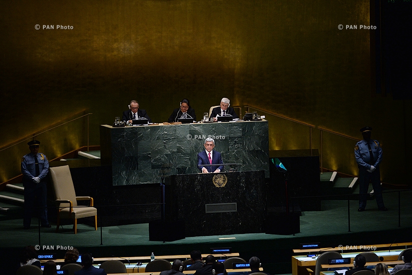 Выступление Президента Сержа Саргсяна на 69-й сессии Генеральной Ассамблеи ООН