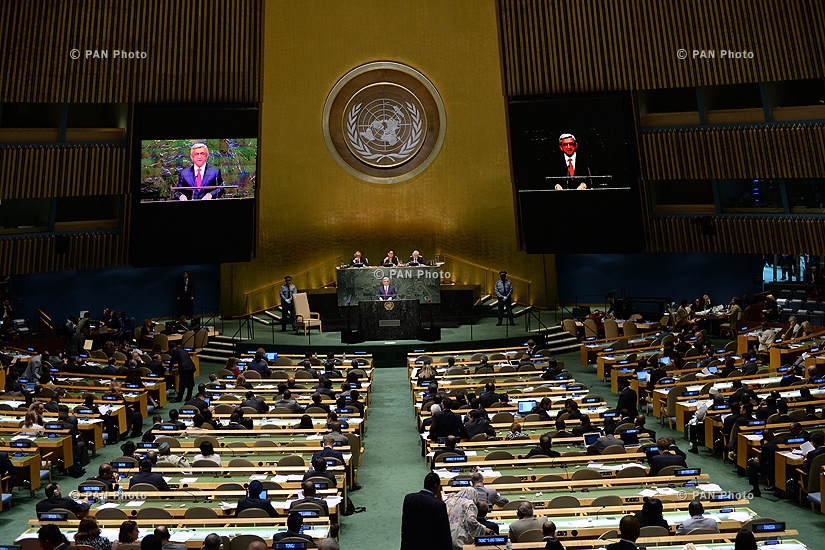 Выступление Президента Сержа Саргсяна на 69-й сессии Генеральной Ассамблеи ООН