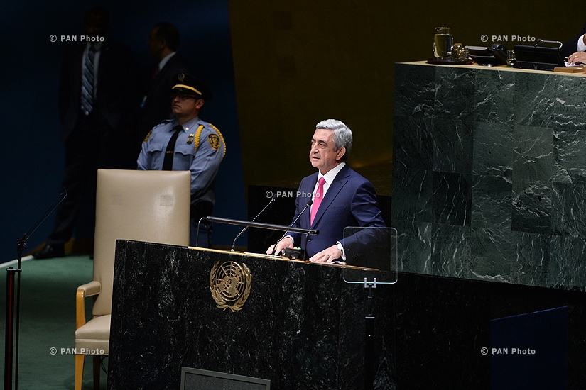  Նախագահ Սերժ Սարգսյանի ելույթը ՄԱԿ-ի գլխավոր ասամբլեայի 69-րդ նստաշրջանում