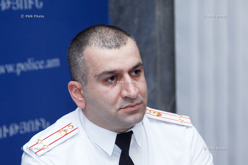 Press conference of Misha Sardaryan, Head of the Passports and Visas Department of the RA Police, Police Colonel 