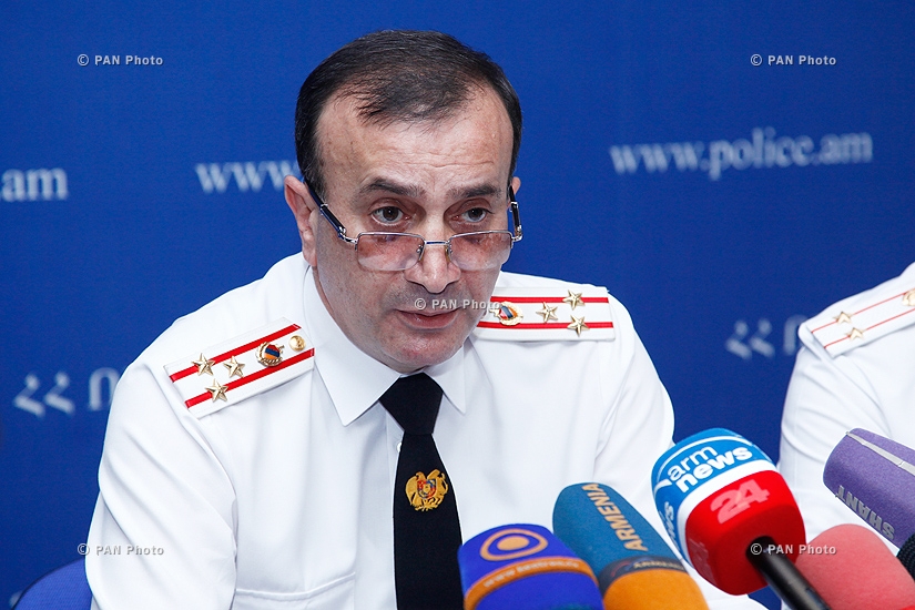 Press conference of Misha Sardaryan, Head of the Passports and Visas Department of the RA Police, Police Colonel 
