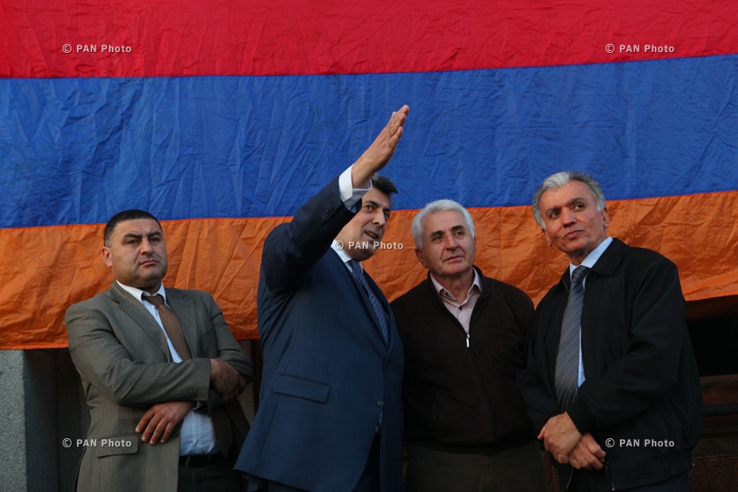 Общереспубликанский митинг партий «Процветающая Армения» (ППА), «Армянский национальный конгресс» (АНК) и «Наследие»