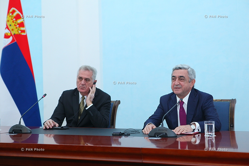ՀՀ նախագահ Սերժ Սարգսյանի և Սերբիայի նախագահ  Տոմիսլավ Նիկոլիչի համատեղ մամուլի ասուլիսը