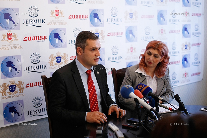  Press conference of Tigran Urikhanyan, deputy from Prosperous Armenia party