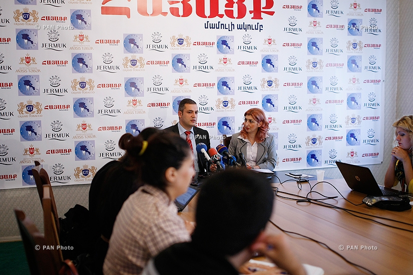  Press conference of Tigran Urikhanyan, deputy from Prosperous Armenia party