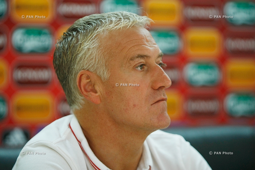 Press conference of Didier Deschamps, coach of the French National Football team