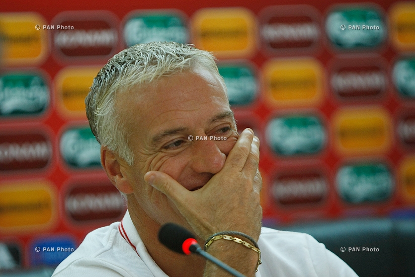 Press conference of Didier Deschamps, coach of the French National Football team