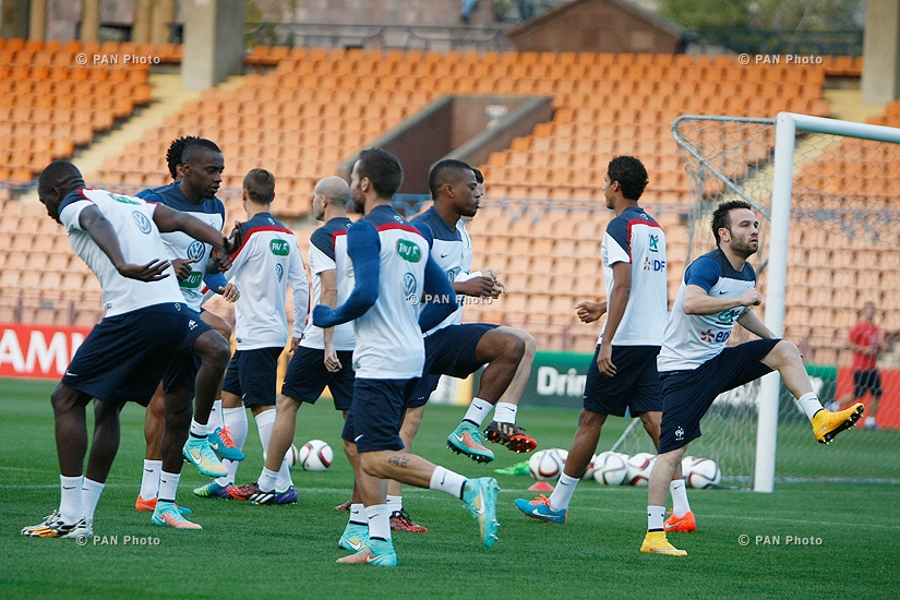 Open training of France national football team