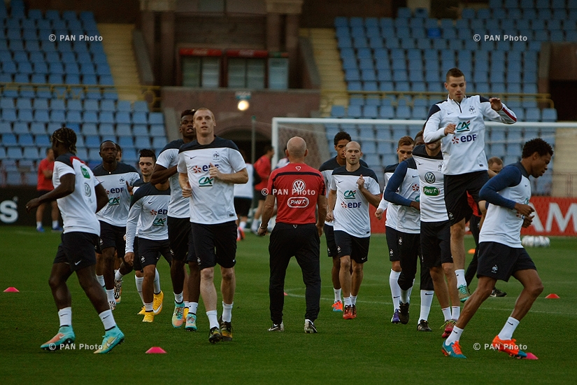 Open training of France national football team