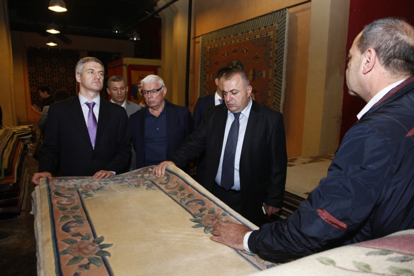 Members of 2nd international theoretical and practical conference visit Megerian Carpet Factory: JACES