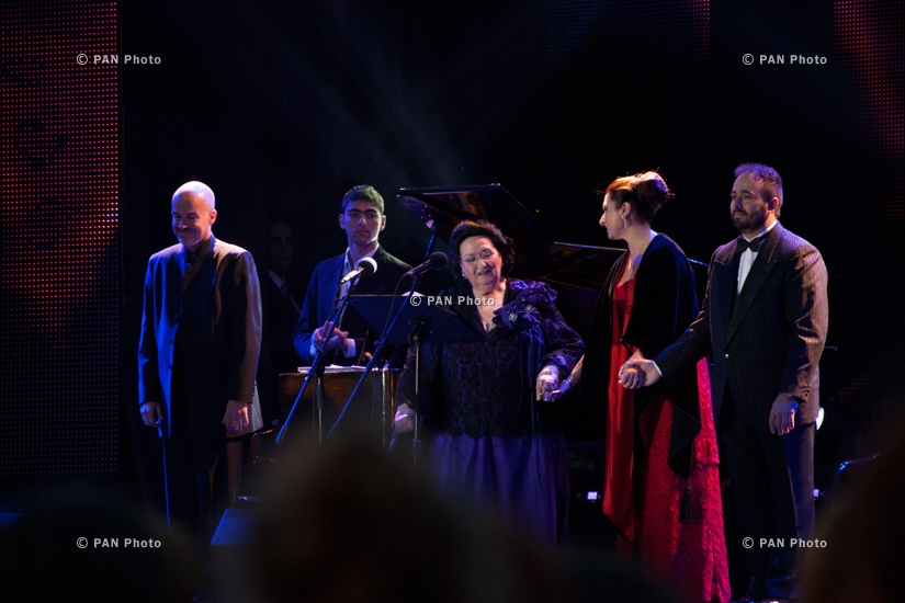 Concert of Spanish opera singer Montserrat Caballé in Stepanakert