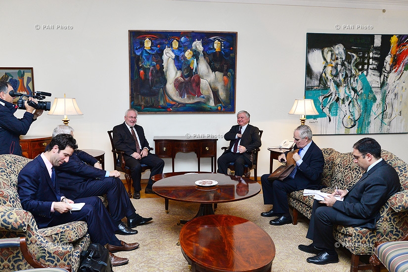 Armenian Foreign Minister Edward Nalbandian meets OSCE MG Co-Chairs and the Personal Representative of the OSCE Chairperson-in-Office Andrzej Kasprzyk