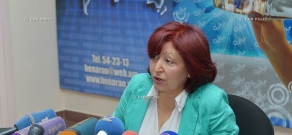 Пресс-конференция начальника центра оперативной гидрометеорологии “Армгидрометеослужбы” Заруи Петросян