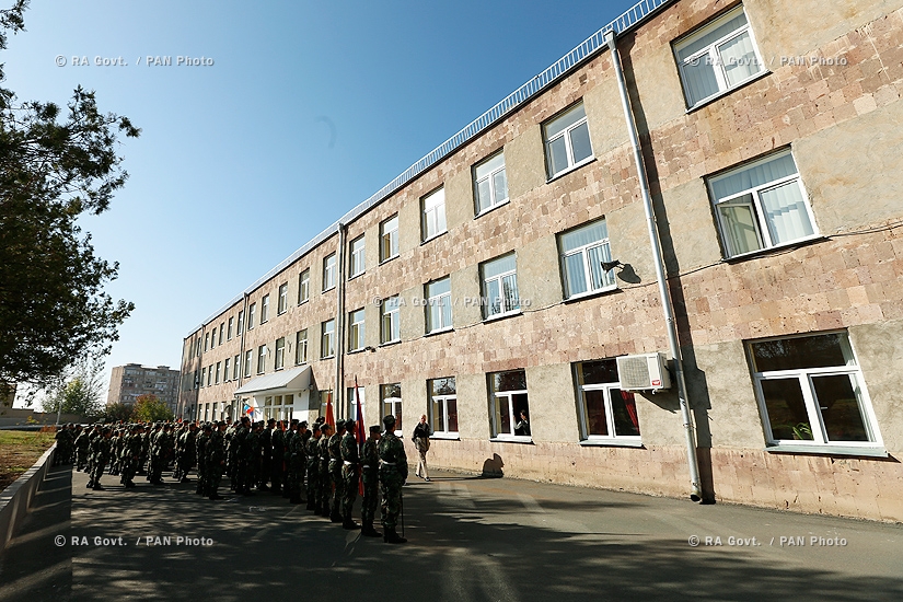 RA Govt.: PM Hovik Abrahamyan attends the opening of the new branch of “Poqr Mher” military educational complex