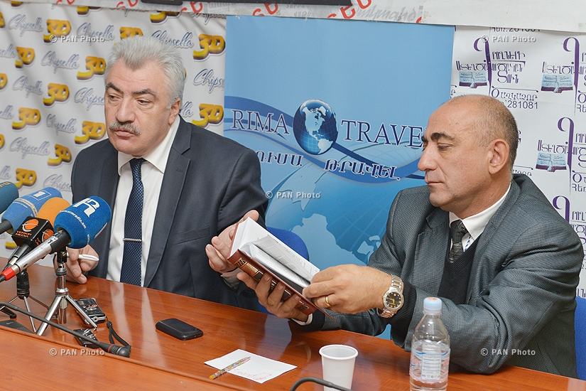 Press conference of director of National Archives of Armenia Amatuni Virabyan