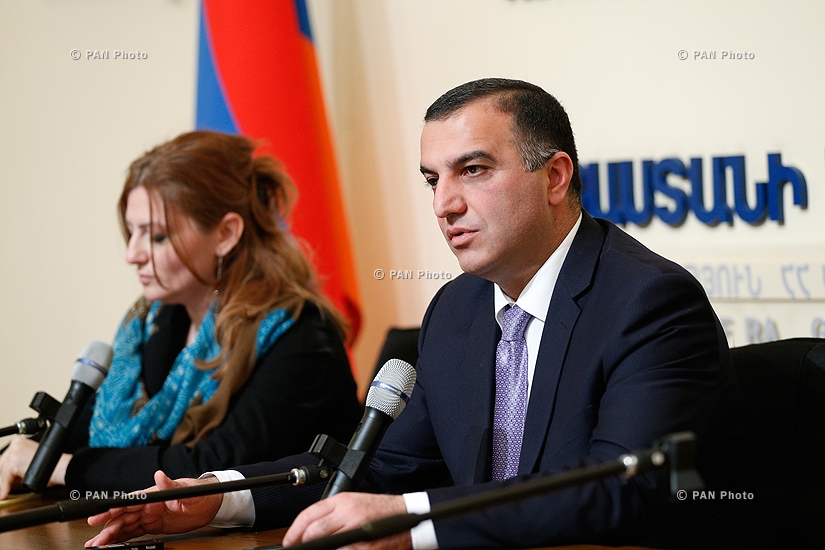  Press conference of RA Minister of Labor and Social Affairs Artem Asatryan