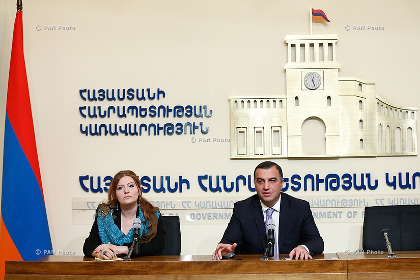  Press conference of RA Minister of Labor and Social Affairs Artem Asatryan