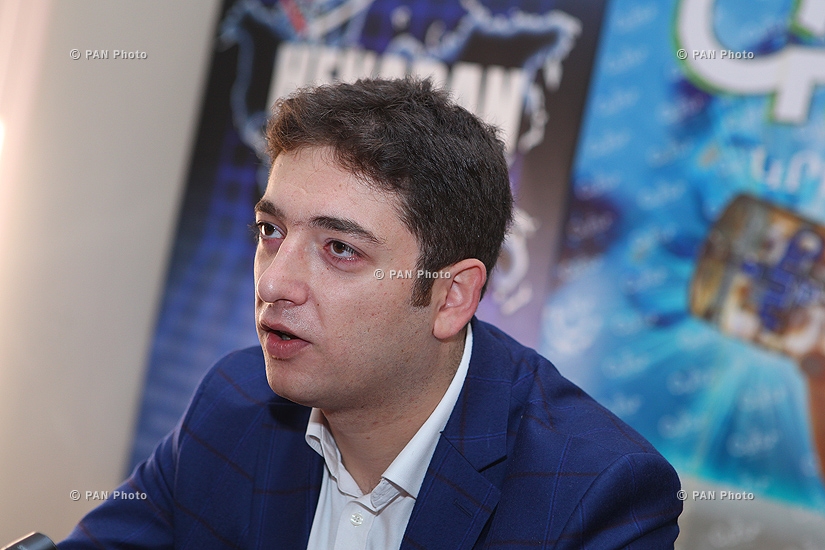 Press conference of Narek Galstyan, chairman of the Social Democrat Hunchakian Party (SDHP)