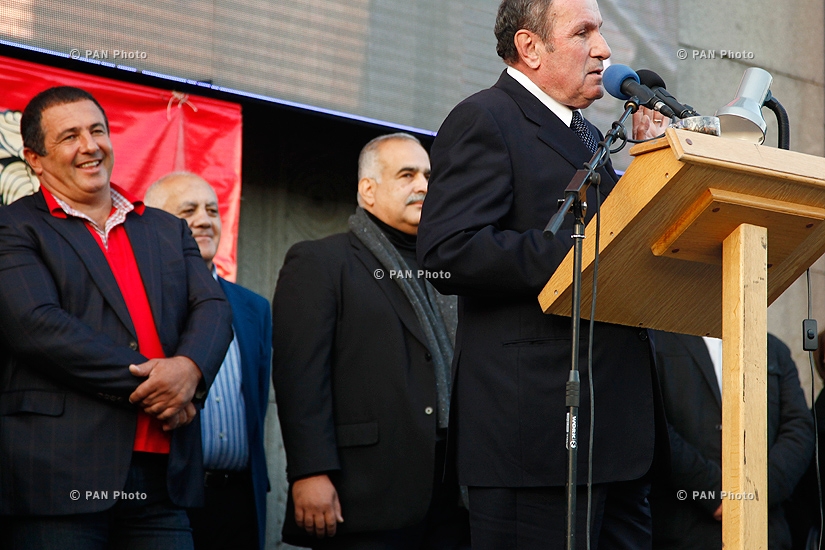 Opposition rally of Prosperous Armenia (PAP), Armenian National Congress' (ANC) and Heritage 