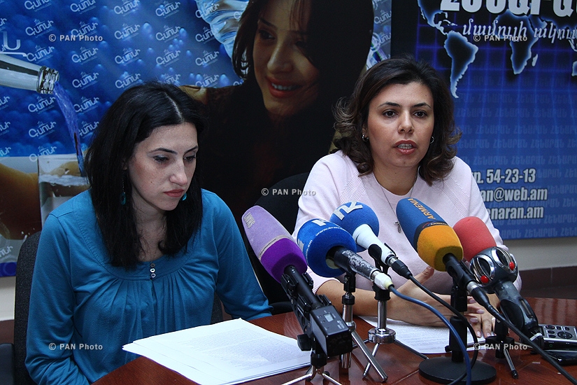 Press conference of members of the civil initiative for “Fair Maternity Leave Benefits”