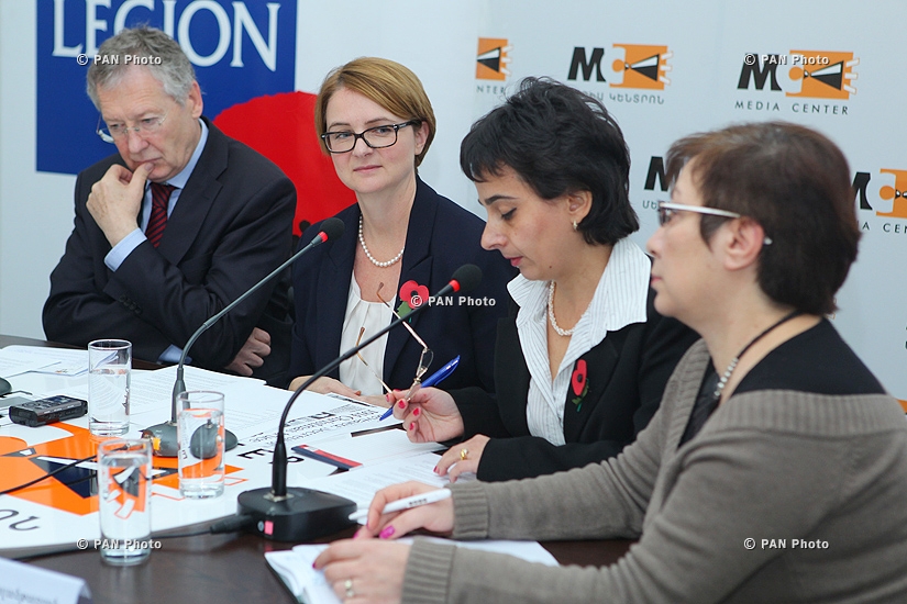 Совместная пресс-конференция посла Великобритании в Армении Кэтрин Лич и посла Германии в Армении Райнера Морела