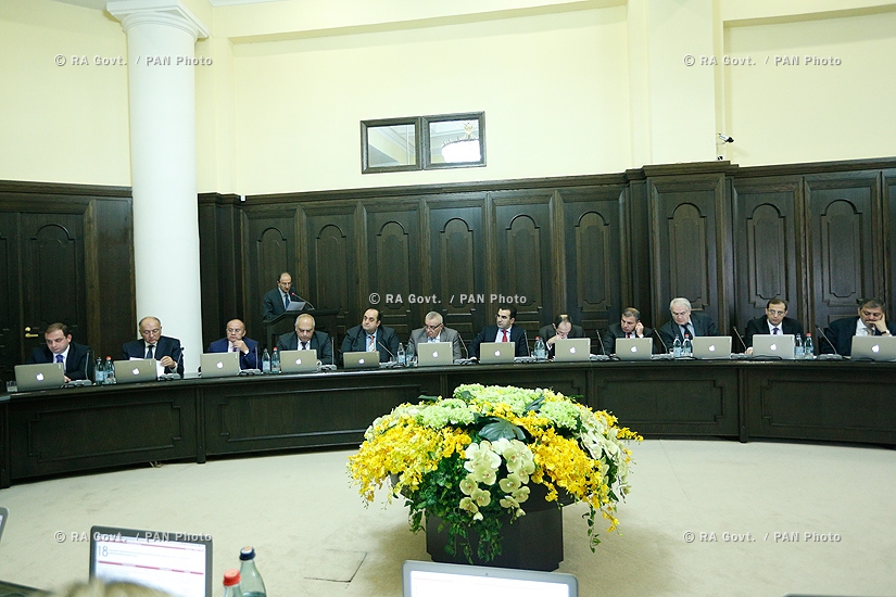 Правительство РА: Заседание Правительства