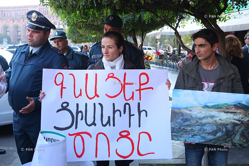 Protest No more new mines in Armenia