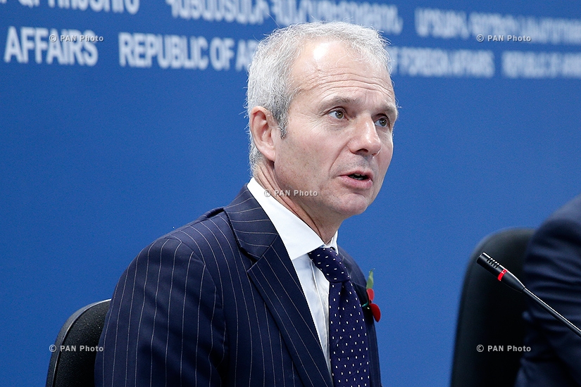 Joint press conference of Armenian Foreign Minister Edward Nalbandyan and UK Minister of State for Europe David Lidington