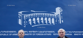 Совместная пресс-конференция Министра иностранных дел Армении Эдварда Налбандяна и госминистрa по делам Европы МИД Великобритании Дэвидa Лидингтонa