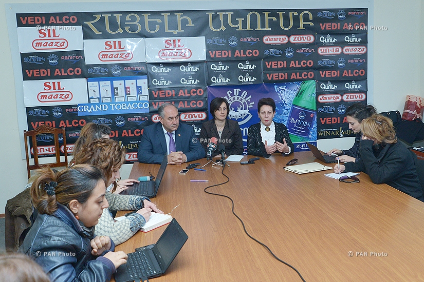Press conference of Sukias Avetisyan and Anahit Bakhshyan