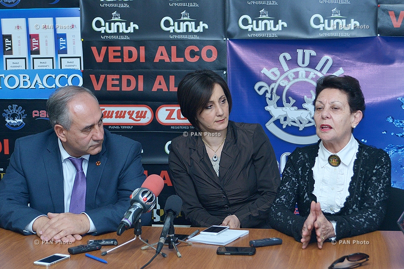 Press conference of Sukias Avetisyan and Anahit Bakhshyan